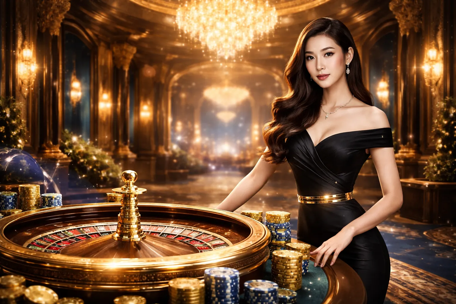 Sảnh casino trực tuyến sang trọng tại i9bet141